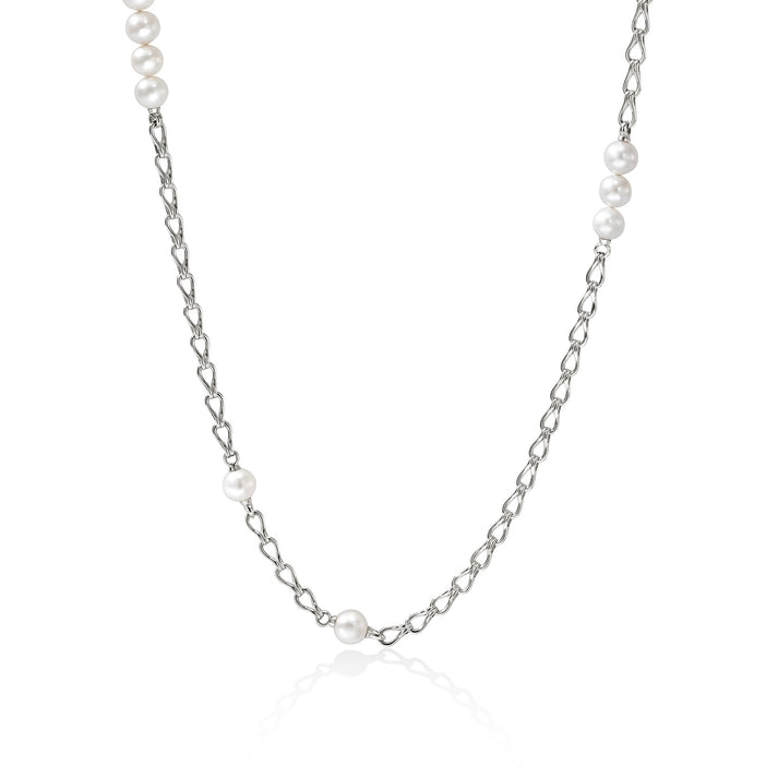 Surf Necklace, Sterling Silver, Pearls|NB895091