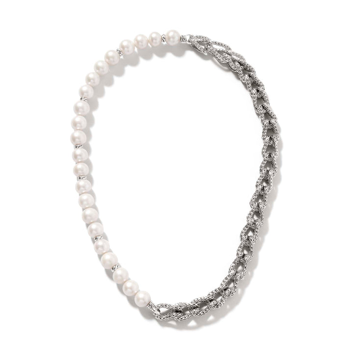 Surf Necklace, Sterling Silver, Pearls, 10.5MM|NB900797