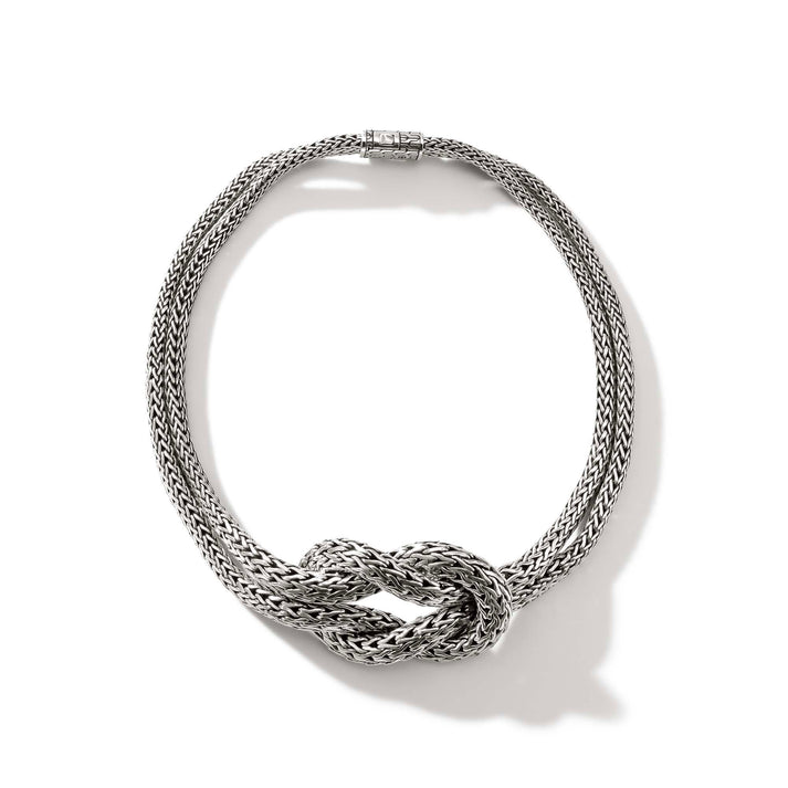 Love Knot Necklace, Sterling Silver, 11.5MM|NB901058
