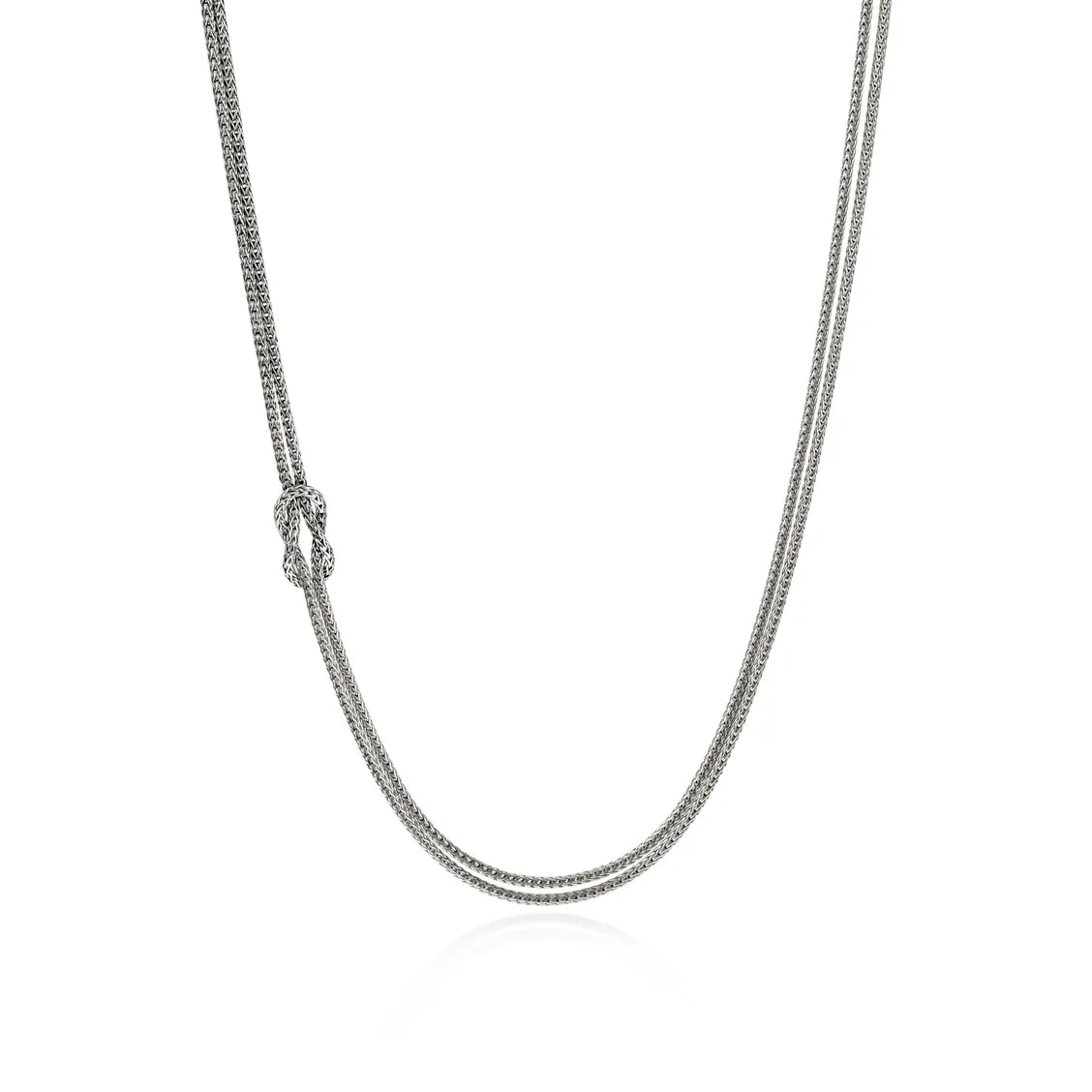 Love Knot Necklace, Sterling Silver, 3.6MM|NB98756