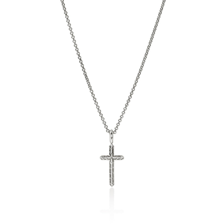JH Essential Cross Necklace, Sterling Silver|NB989377