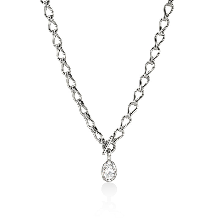 JH Lovestruck™ Link Necklace,  Sterling Silver, Diamond, 2.5TCW|NBP43018LGD