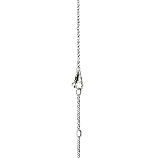 Spear Station Necklace, Sterling Silver, Diamonds 1.5MM|NBP989592DI