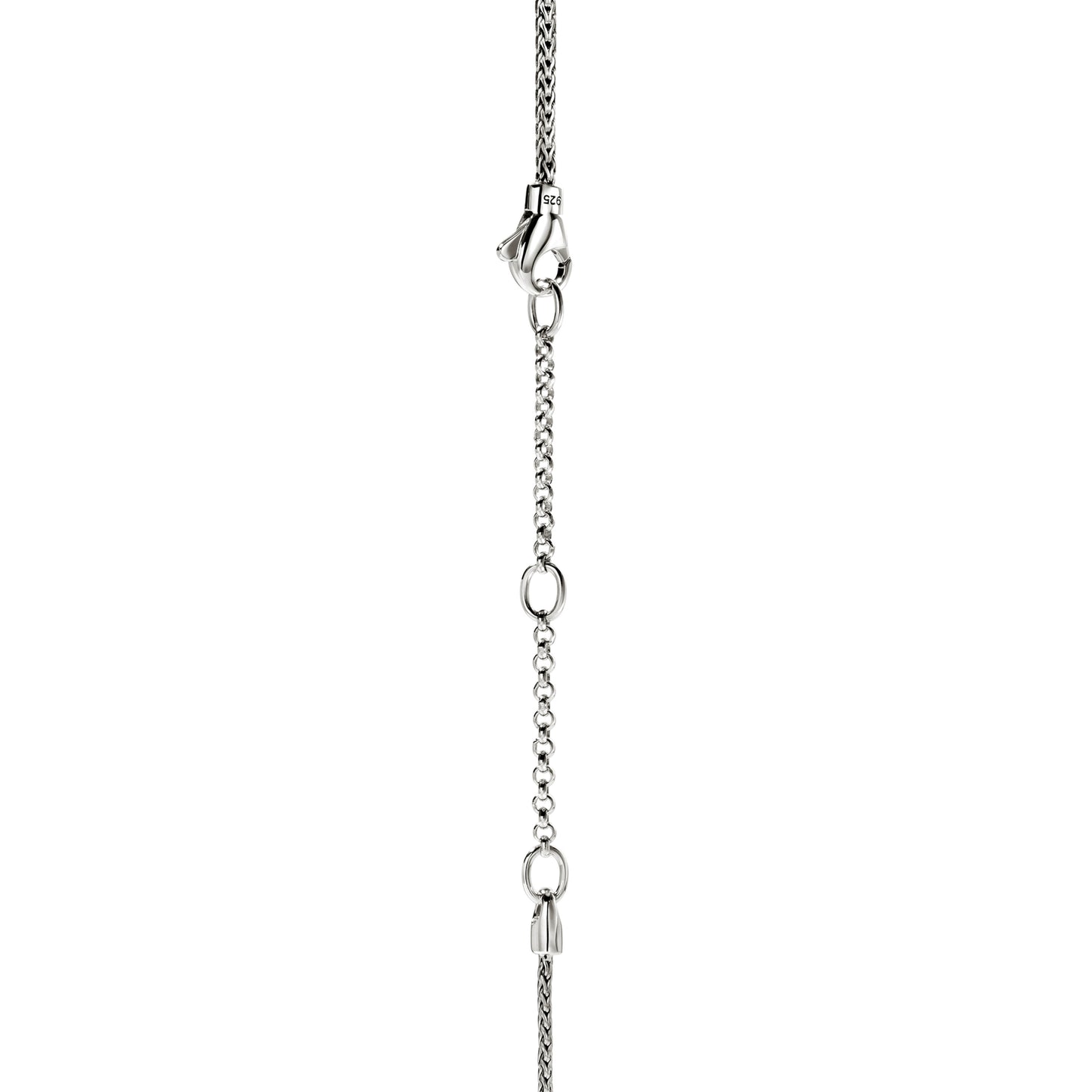 JH Essential Pavé Necklace, Sterling Silver, Gemstones, 2.5MM|NBS986984BSP