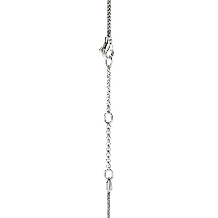 JH Essential Pavé Necklace, Sterling Silver, Gemstones, 2.5MM|NBS986984BSP