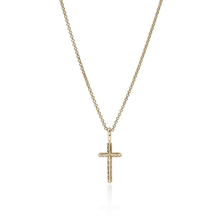 JH Essential Cross Necklace, Gold|NGG989377