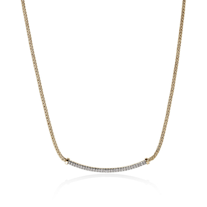 JH Essential Pavé Necklace, Gold, Diamonds, 1.8MM|NGGX986972DI