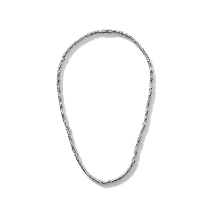 Heishi Necklace, Sterling Silver|NM900699