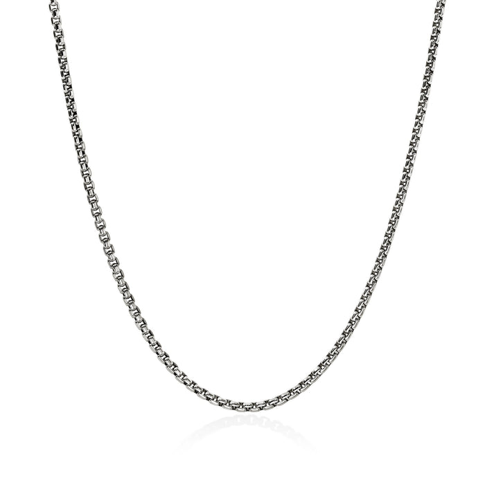 Box Chain Necklace, Sterling Silver, 2.7MM|NM98807