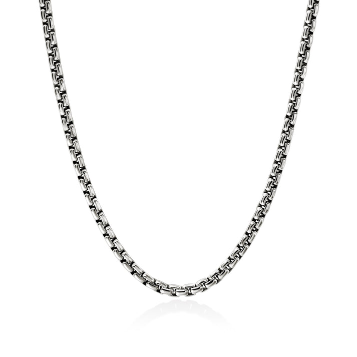 Box Chain Necklace, Sterling Silver, 6MM|NM98810