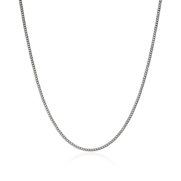 Curb Chain Necklace, Sterling Silver, 2.1MM|NM98811
