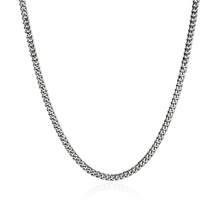 Curb Chain Necklace, Sterling Silver, 3.9MM|NM98812