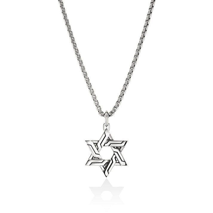 Icon 50 Star of David Pendant Necklace, Sterling Silver|NM989488