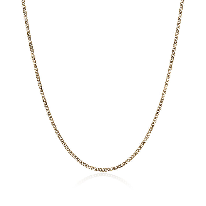 Curb Chain Necklace, Gold, 2.1MM|NMGG98811