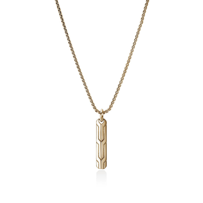 Icon 50 Tag Necklace, Gold|NMGG988333