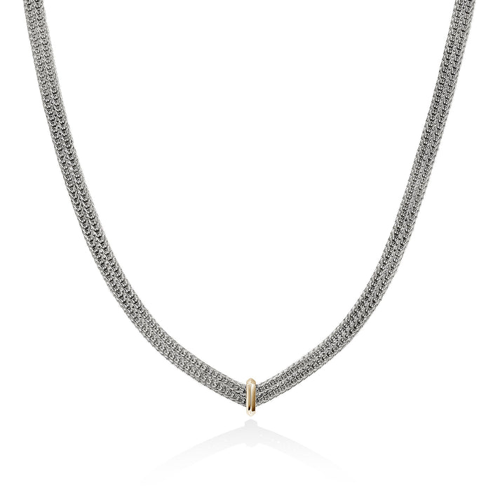 Icon Link Necklace, Sterling Silver, Gold, 6MM|NZZ98935