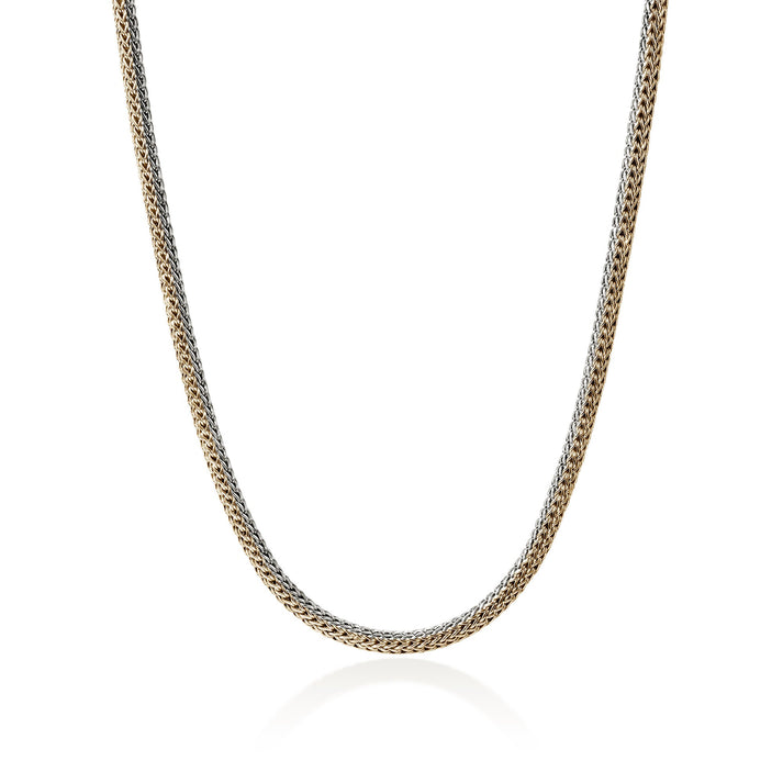 Icon Necklace, Reversible, Gold, Sterling Silver, 5MM|NZZ990096RV