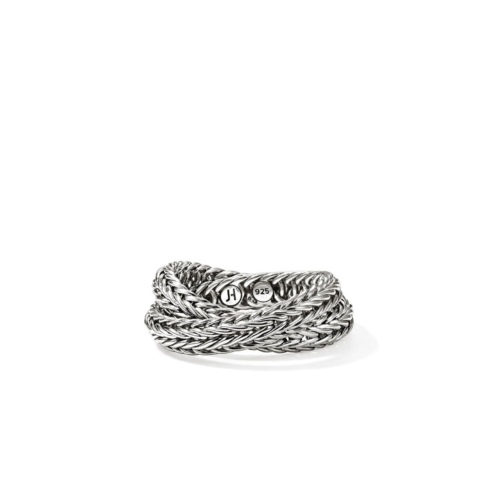 Icon Chevron Crossover Ring, Sterling Silver, 4.5MM|RB900825