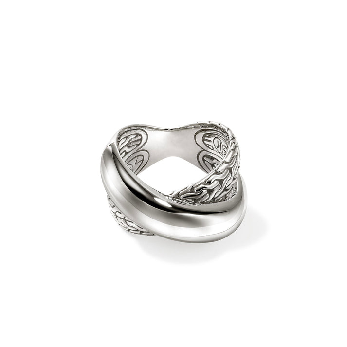 JH Essential Crossover Ring, Sterling Silver|RB98717