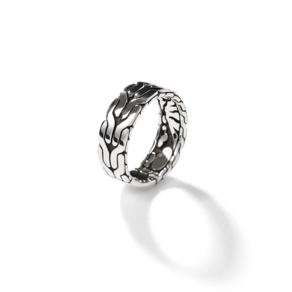 John Hardy Carved Chain Band Ring, Sterling Silver RB99842