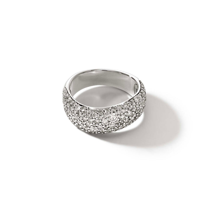 Surf Ring, Sterling Silver, Diamonds, Wide|RBP9011122DI