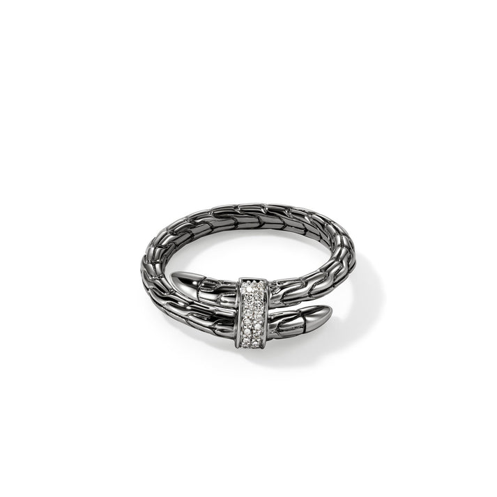 Spear Ring, Dark Silver, Diamonds|RBP986802BRDDI