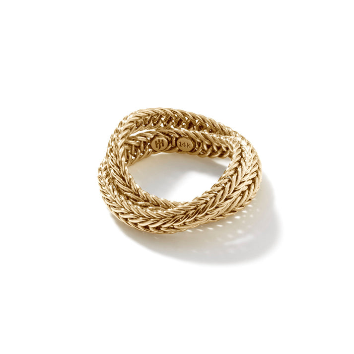 Icon Chevron Crossover Ring, Gold, 4.5MM|RGG900825