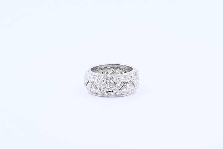 Platinum Diamond band ring