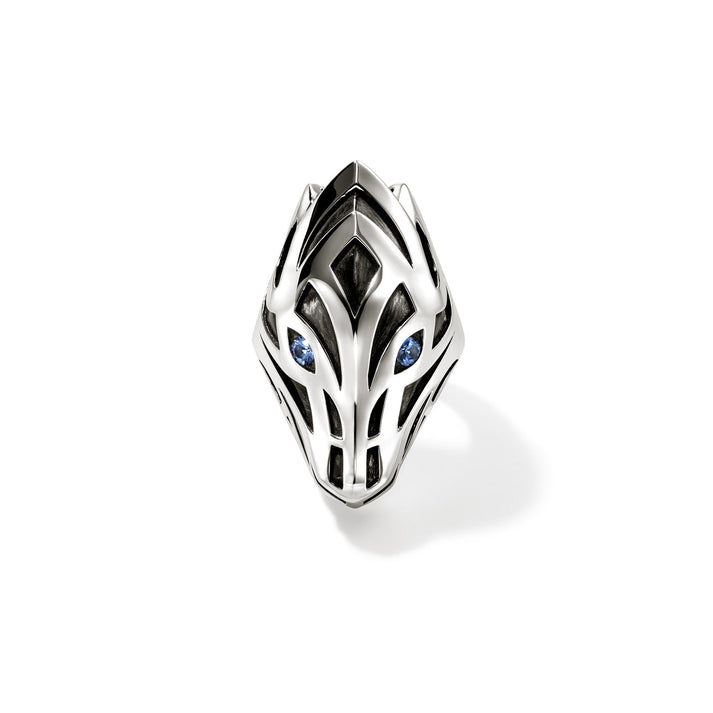 Naga Ring, Sterling Silver, Blue Sapphire|RMS603581BSP