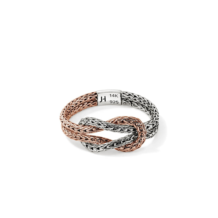 Love Knot Ring, Rose Gold, Sterling Silver, 3.6MM|RZZ901040R