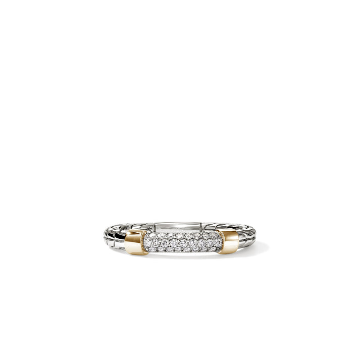 JH Essential Pave Ring, Gold, Sterling Silver, Diamonds, 3MM|RZZP988692DI