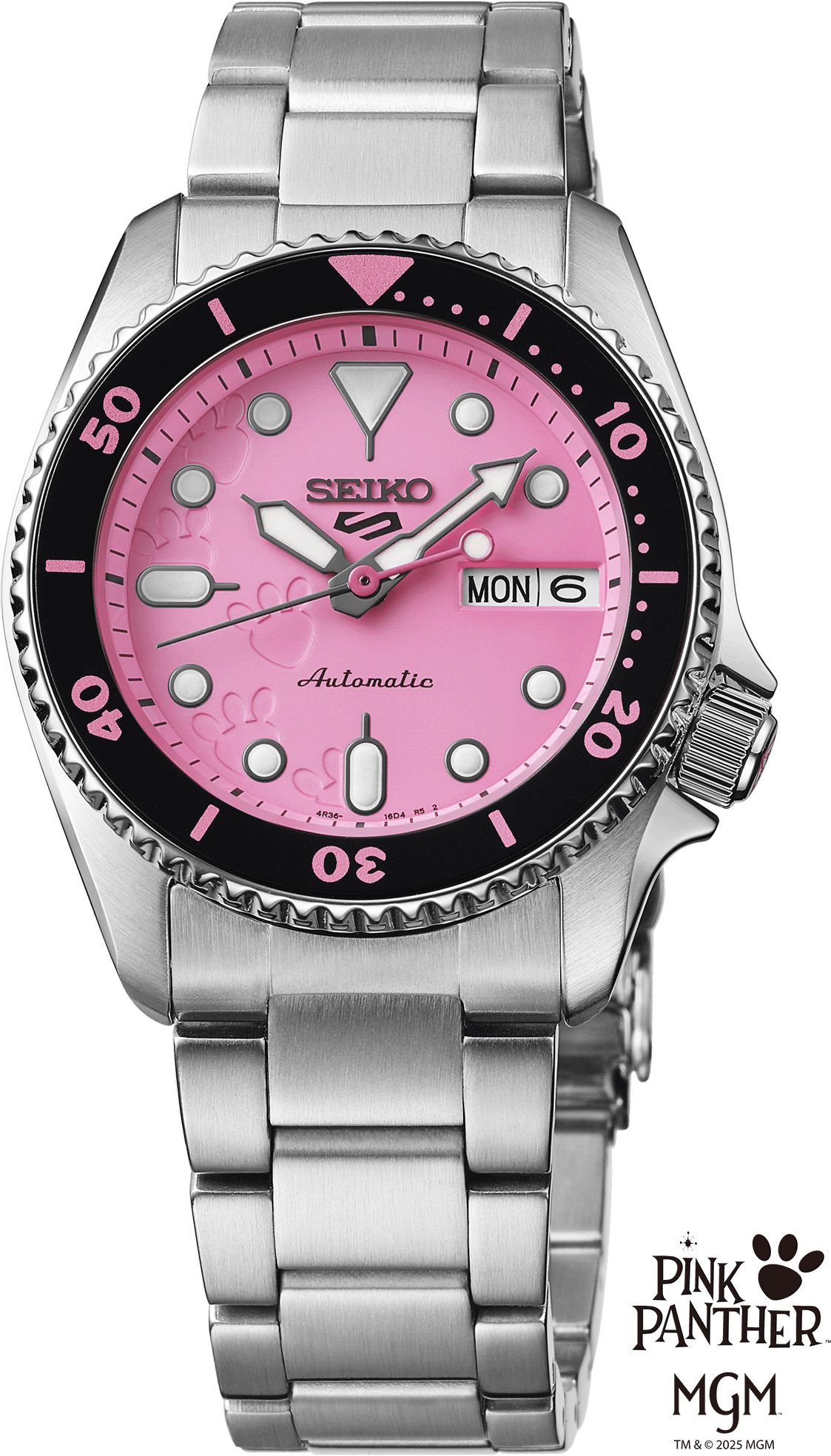 Seiko 5 Sports Pink Panther Limited Edition Watch SRPM07