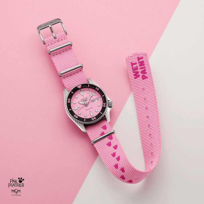 Seiko 5 Sports Pink Panther Limited Edition Watch SRPM07