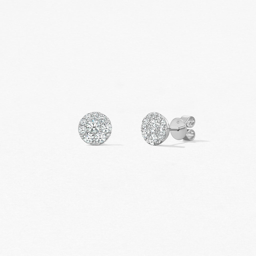 Tessa Diamond Circle Earrings