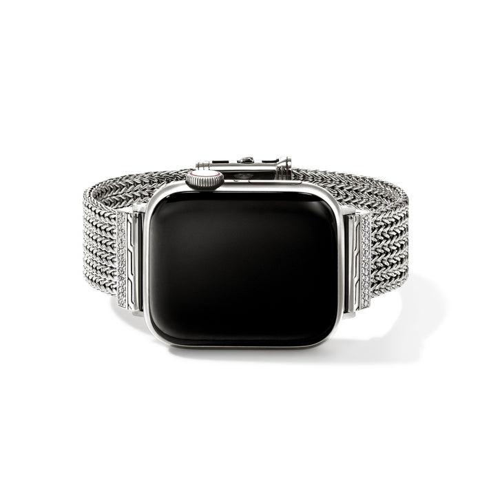 Smart Watch Strap, Silver, Diamonds, 18MM|WBP986522DI