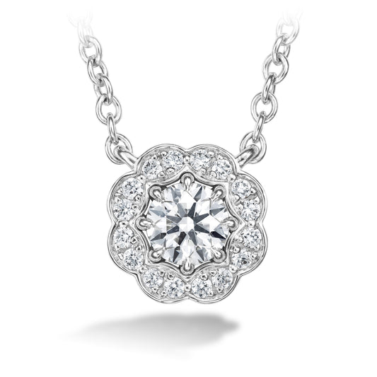 LORELEI DIAMOND HALO PENDANT HFPLORDIAH00258W