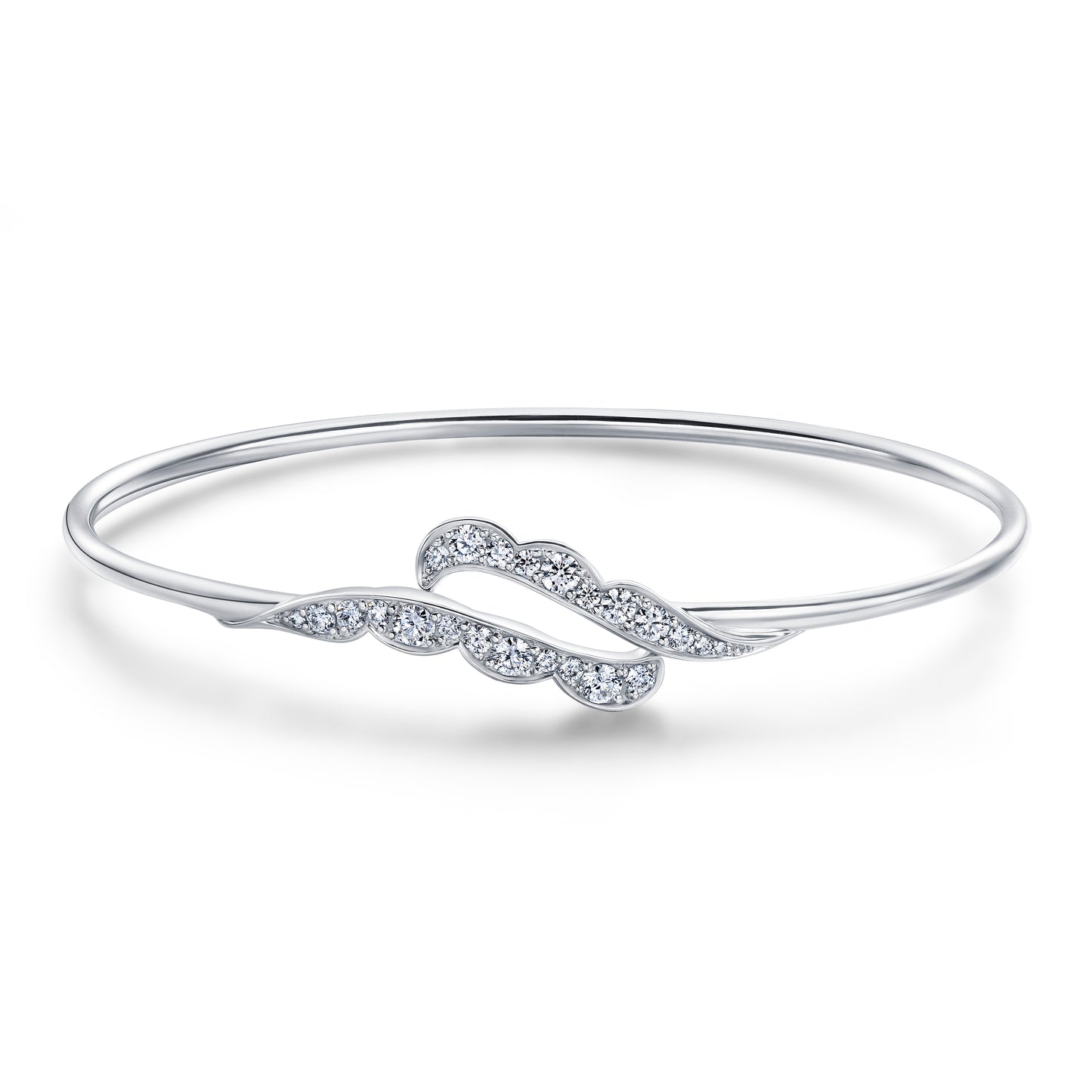 LORELEI RIBBON FLEXI BANGLE HFBLORRFB00608W-S