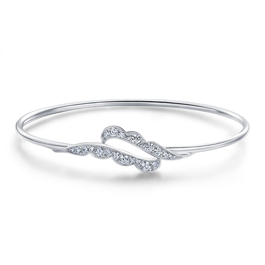 LORELEI RIBBON FLEXI BANGLE HFBLORRFB00608W-S