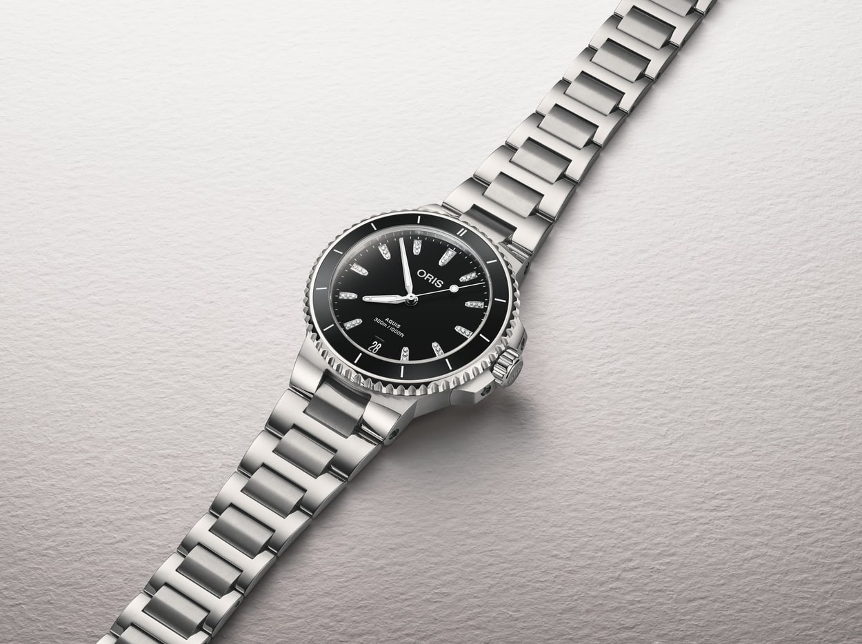 Oris Aquis Date Diamonds Automatic Watch 01 733 7792 4194-07 8 19 05P