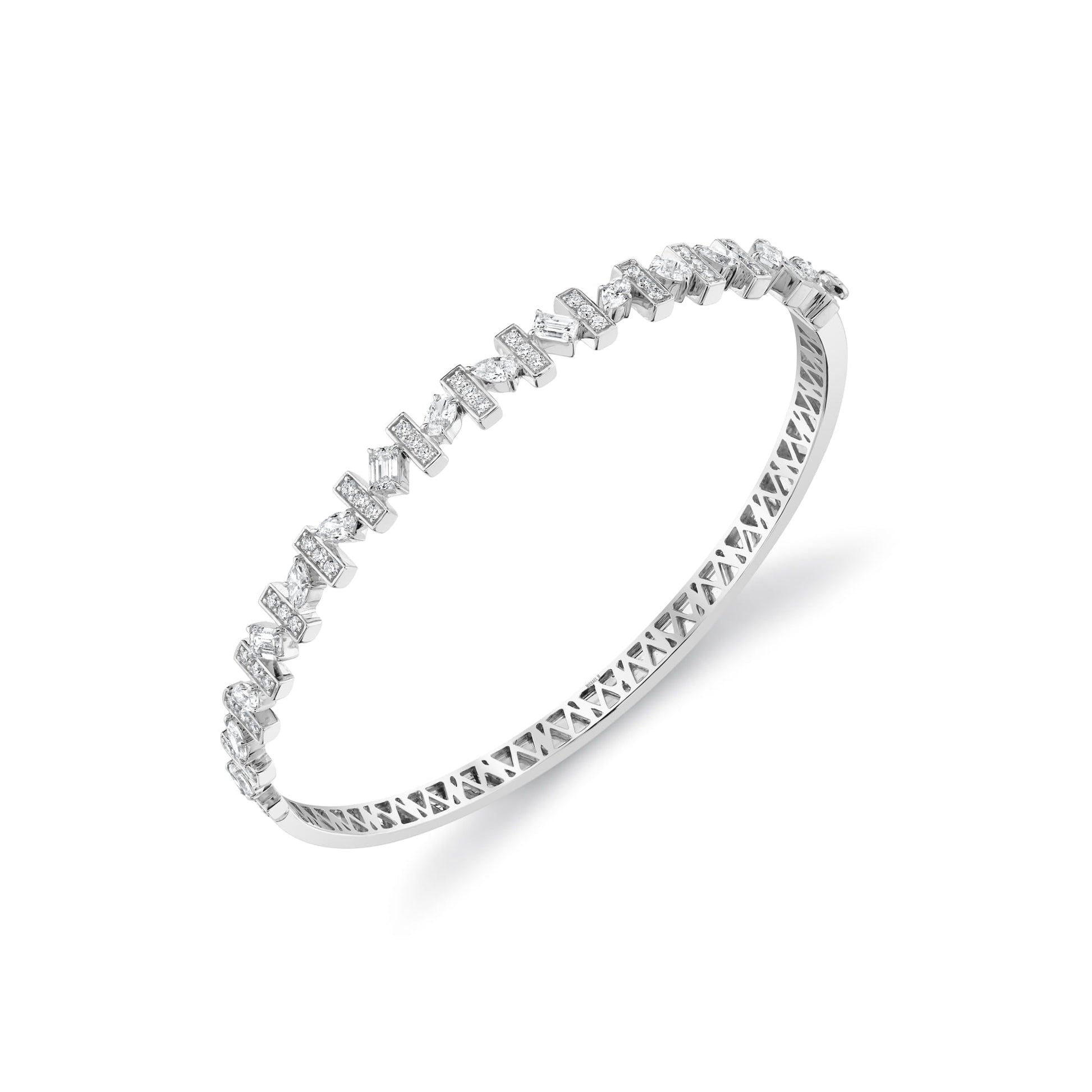 Montage Mixed-Cut Pavé Bar Bangle