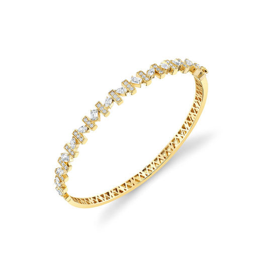 Montage Mixed-Cut Pavé Bar Bangle