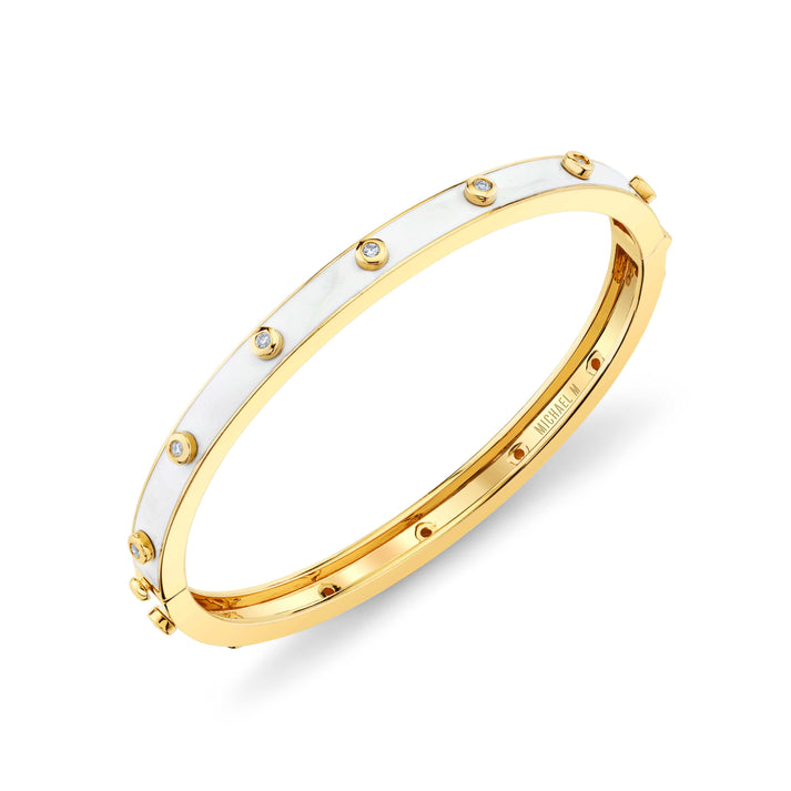 MICHAEL M Chroma Extruded Bezel Bangle BR485