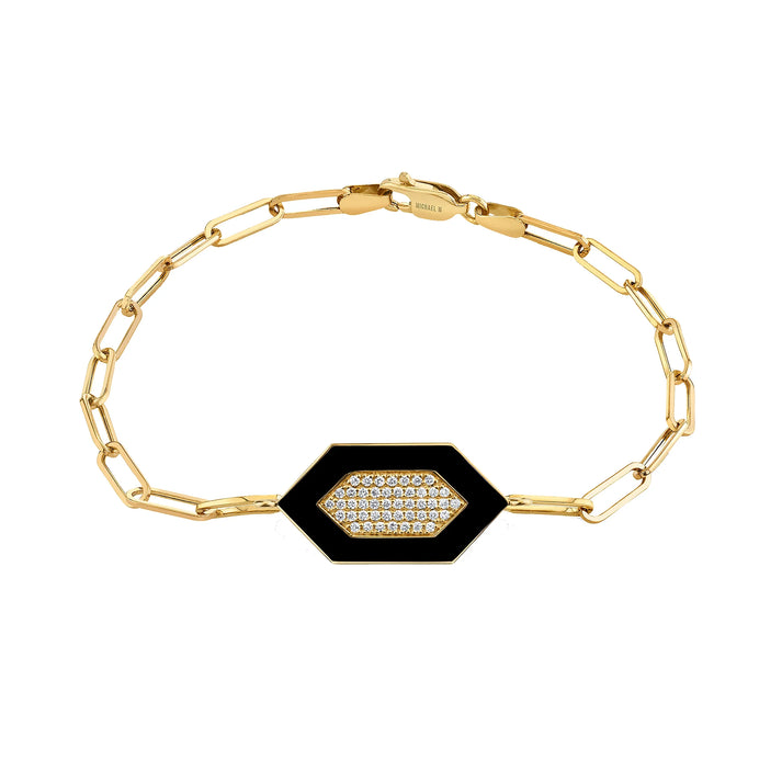 MICHAEL M Chroma Pav√© Hexagon Bracelet BR492