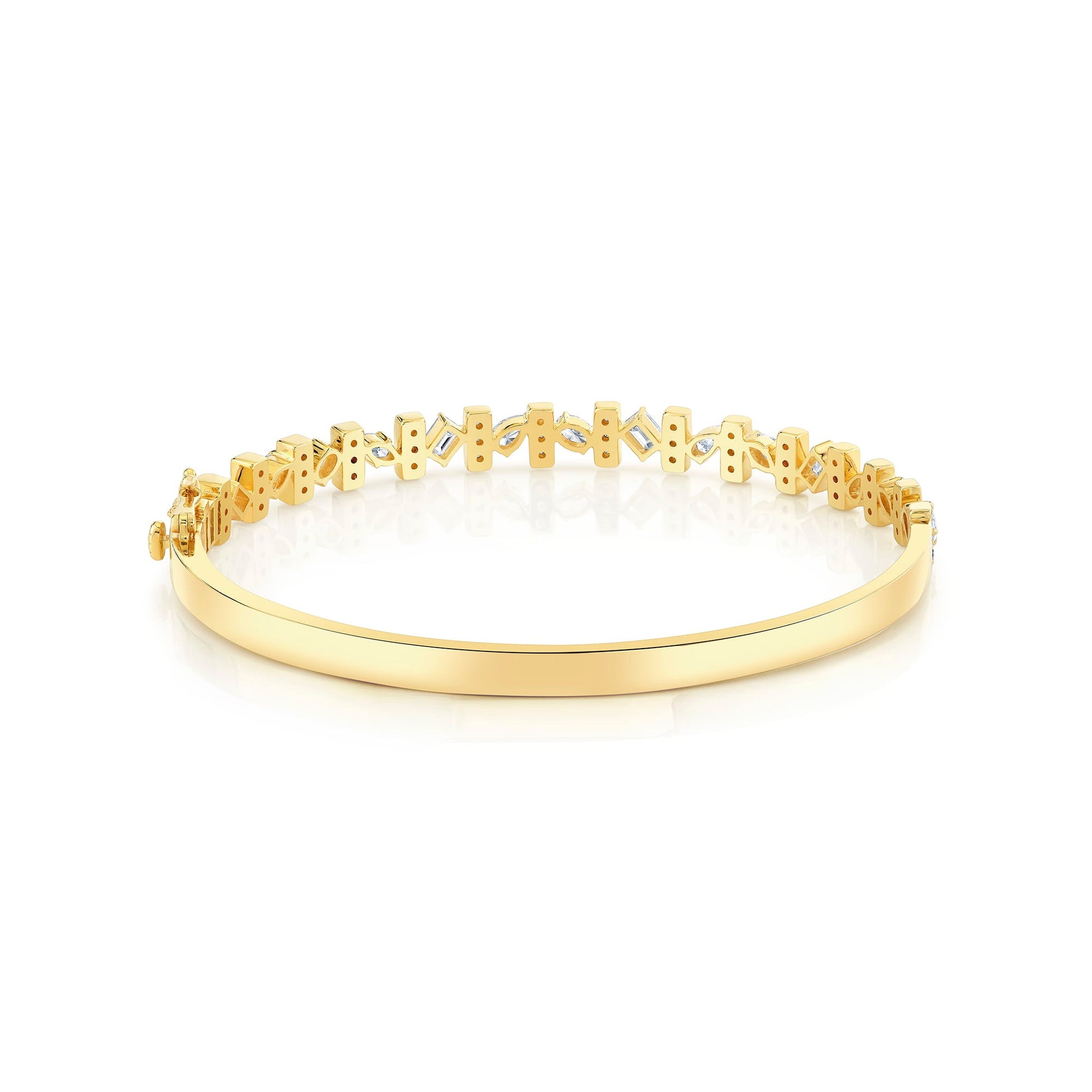 Montage Mixed-Cut Pavé Bar Bangle