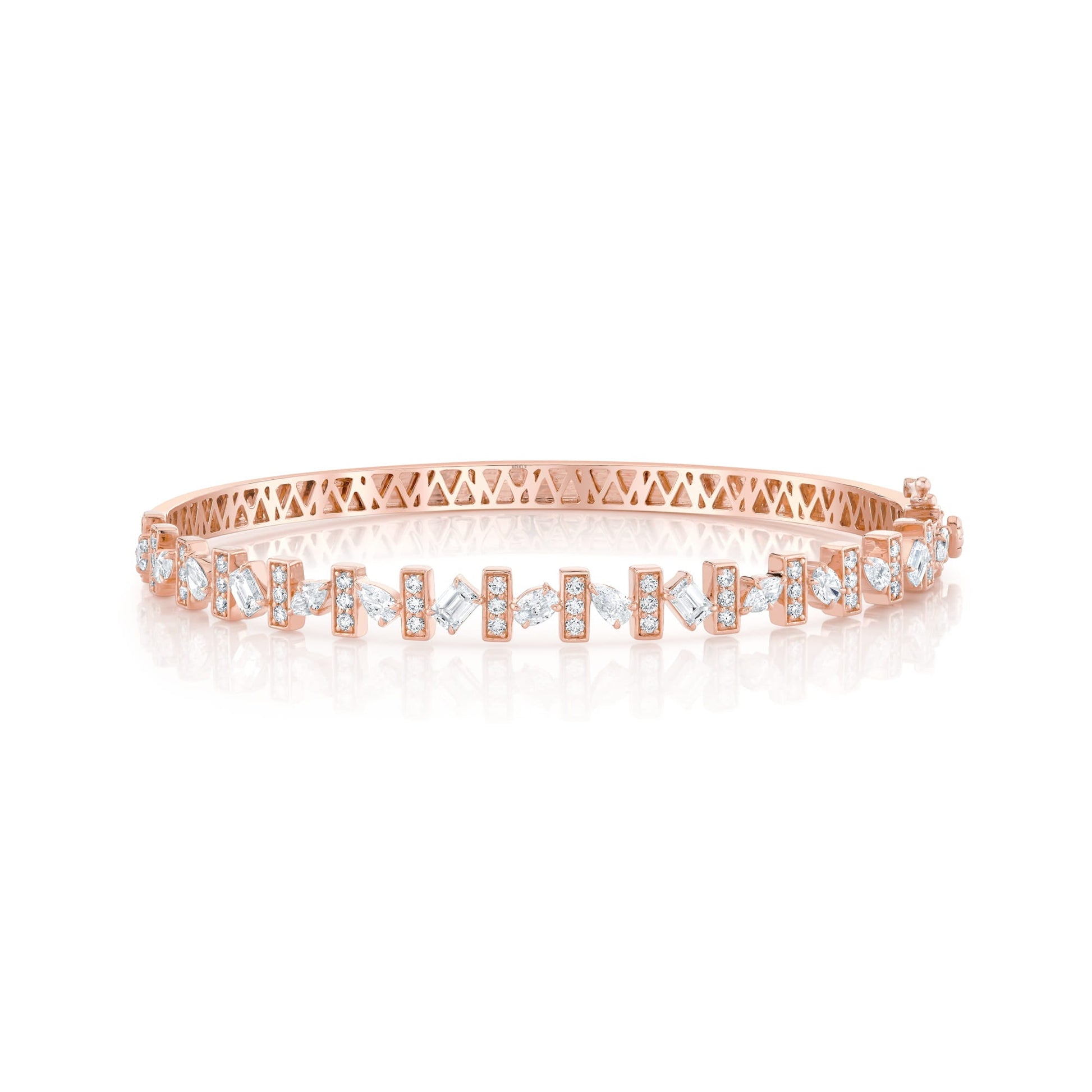 Montage Mixed-Cut Pavé Bar Bangle