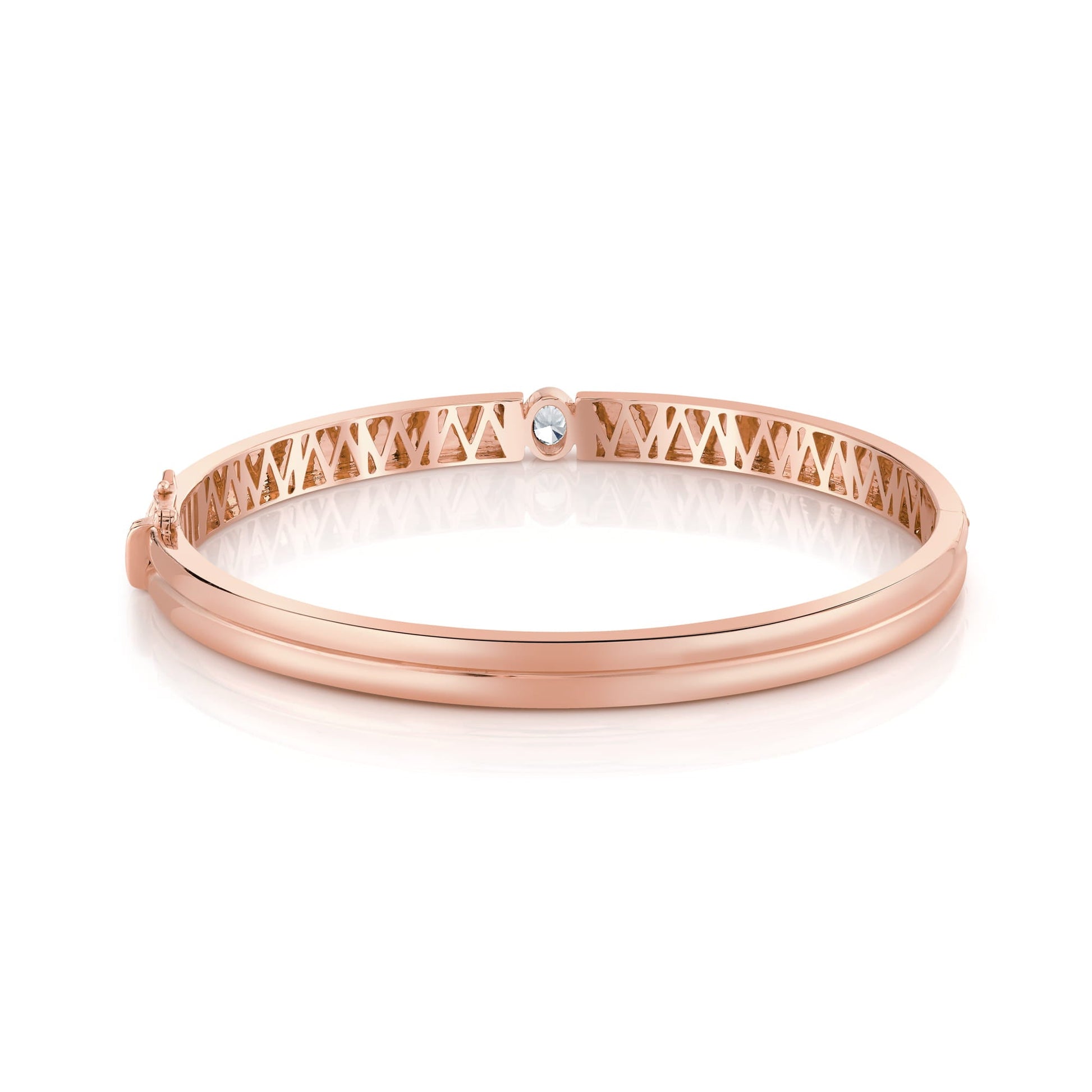 Orb Oval Split Pavé Bangle