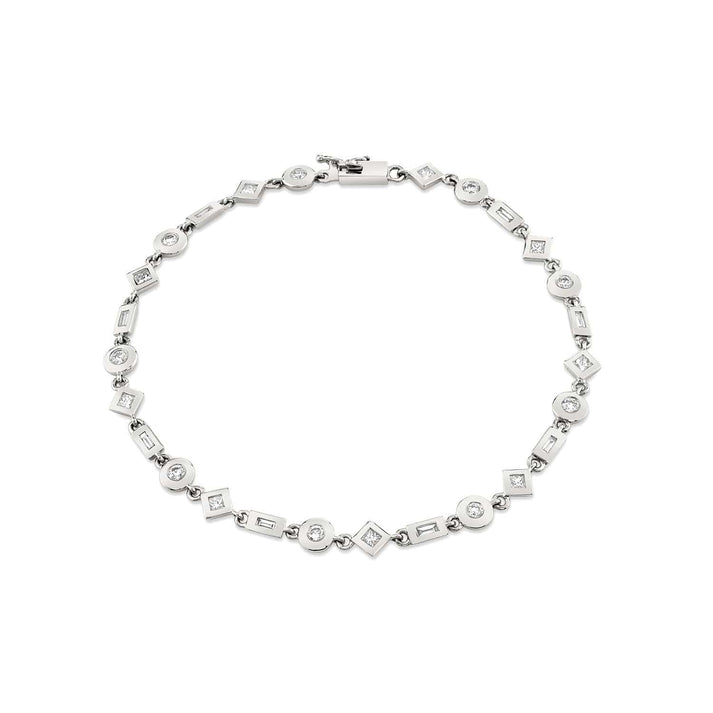 MICHAEL M Mixed Shape Bezel Tennis Bracelet BR410