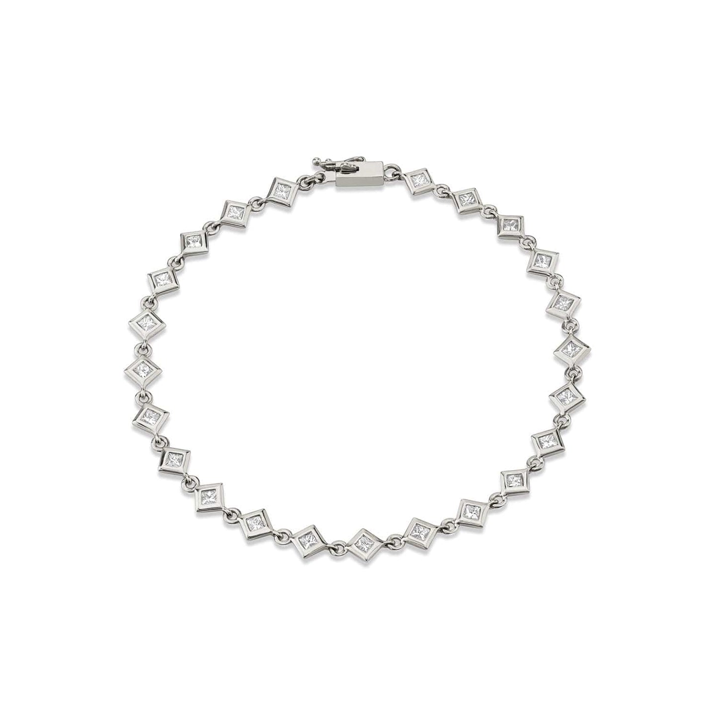 MICHAEL M Princess Bezel Tennis Bracelet BR409