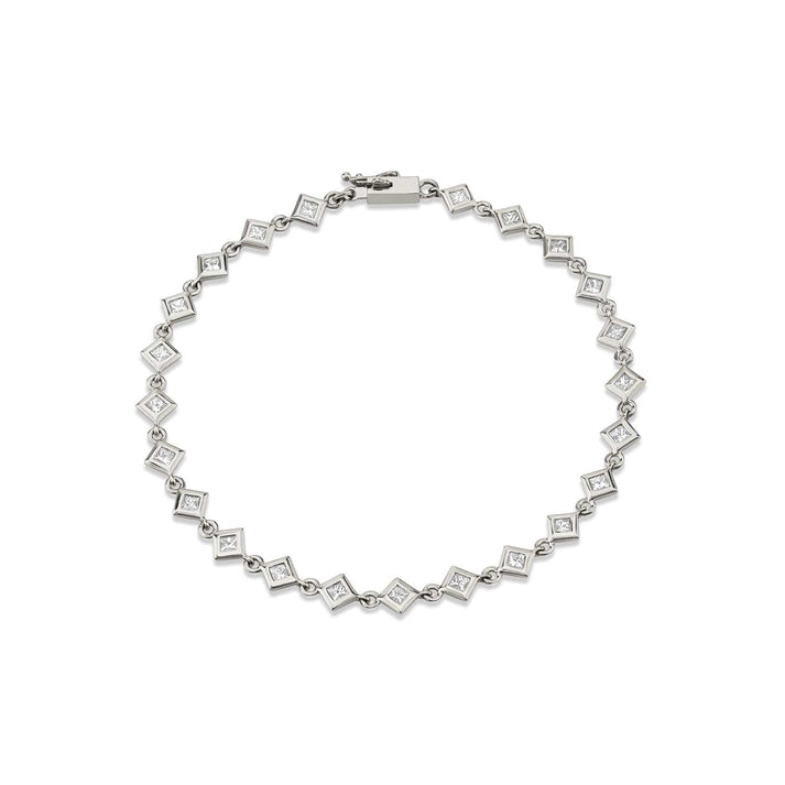 MICHAEL M Princess Bezel Tennis Bracelet BR409