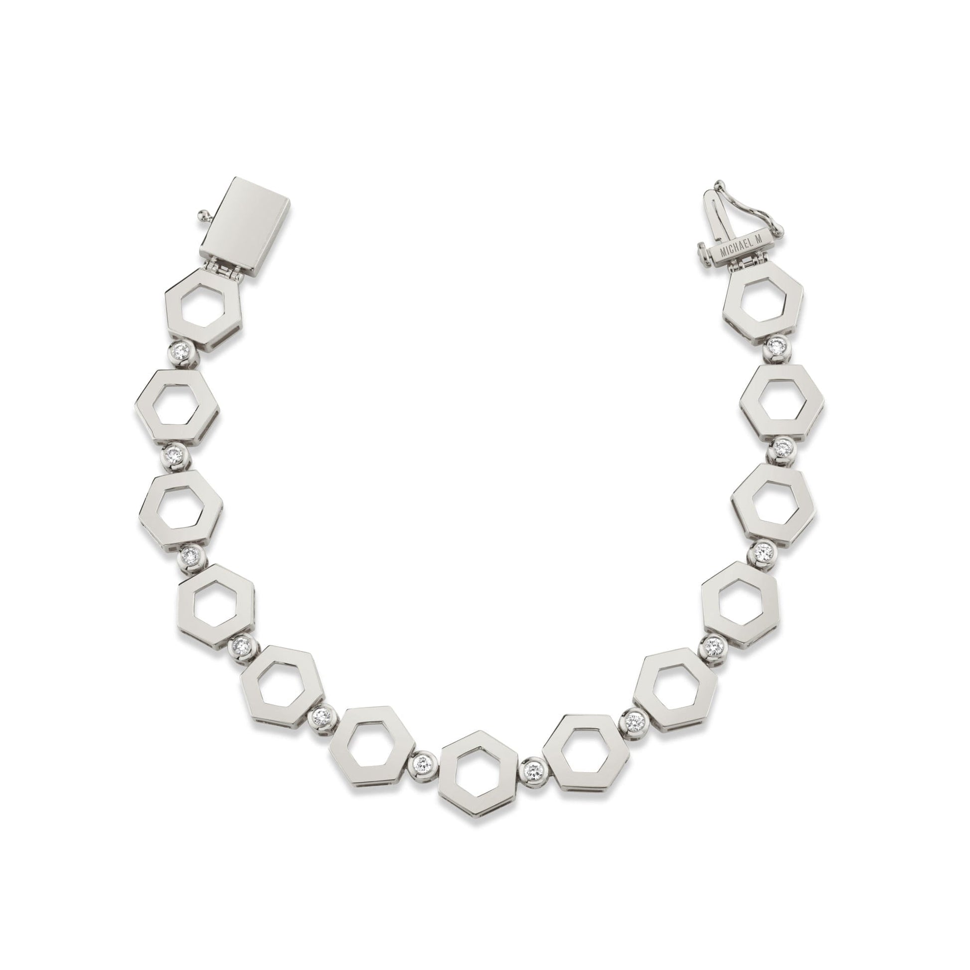 Plain Hex Infinity Bracelet